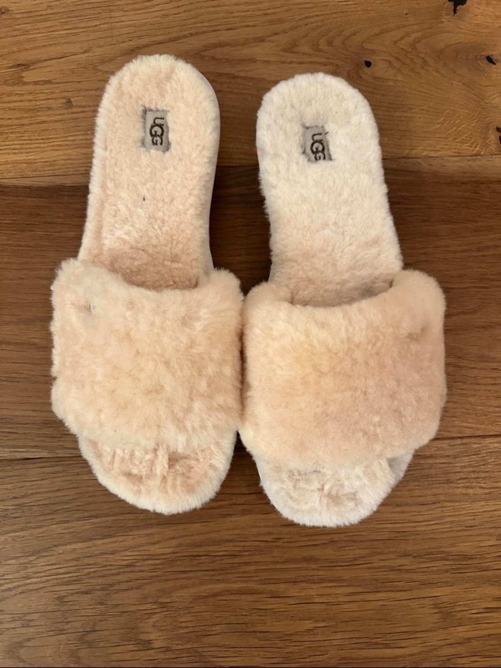 UGG Women's Fluff Slide Slippers -  Cream